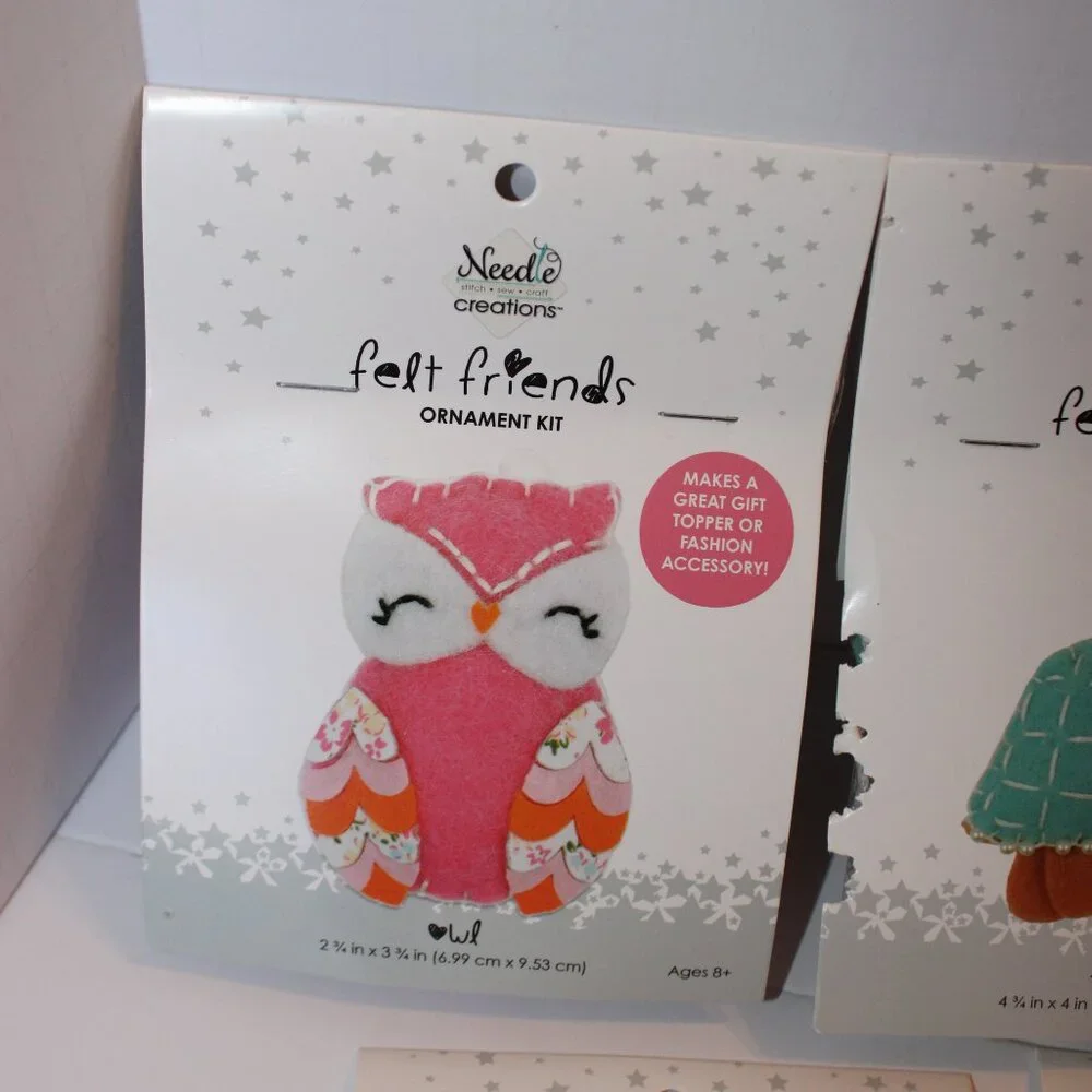 Felt Friends Ornament Kit Set of 5 - Picture 2 of 6